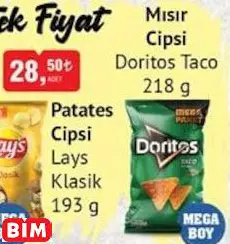 DORİTOS TACO  MISIR CİPSİ